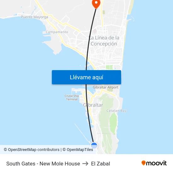South Gates - New Mole House to El Zabal map