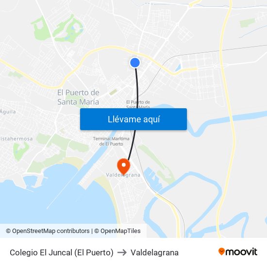 Colegio El Juncal (El Puerto) to Valdelagrana map