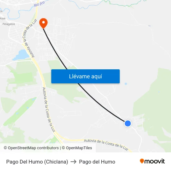 Pago Del Humo (Chiclana) to Pago del Humo map