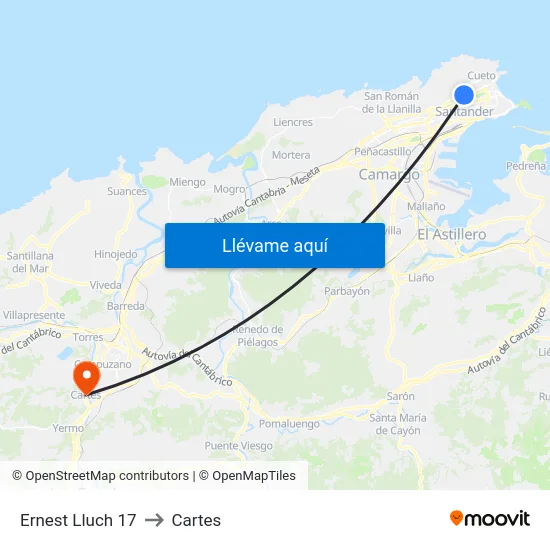 Ernest Lluch 17 to Cartes map