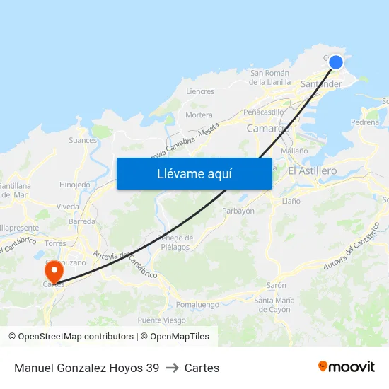 Manuel Gonzalez Hoyos 39 to Cartes map