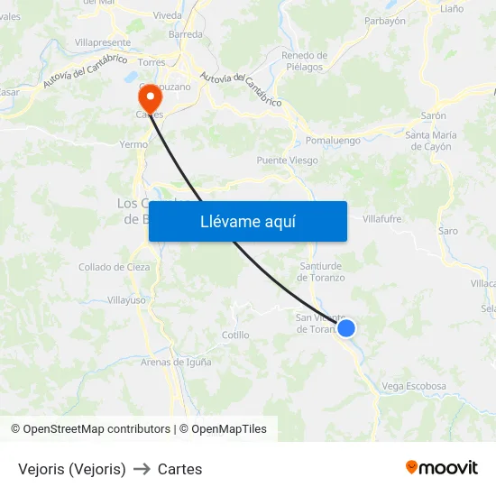 Vejoris (Vejoris) to Cartes map