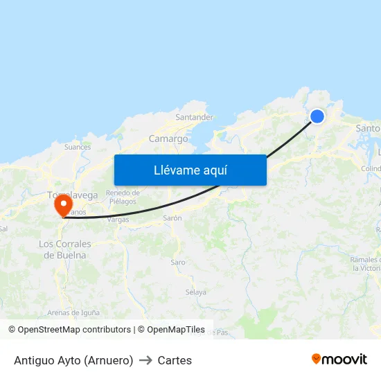 Antiguo Ayto (Arnuero) to Cartes map