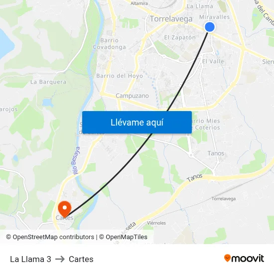 La Llama 3 to Cartes map