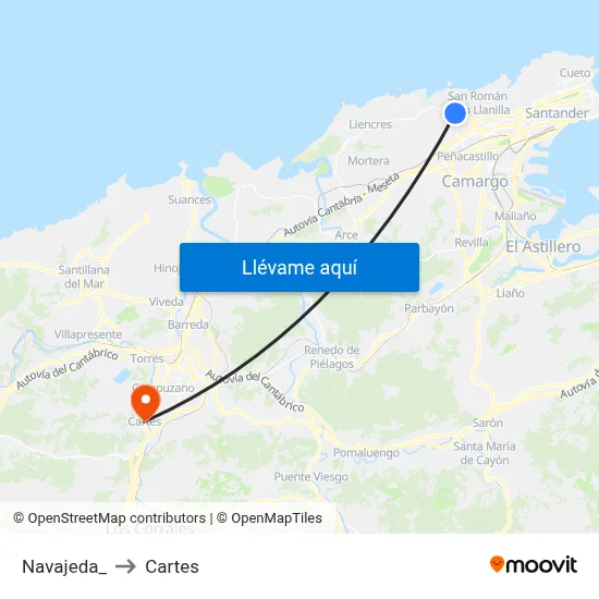 Navajeda_ to Cartes map