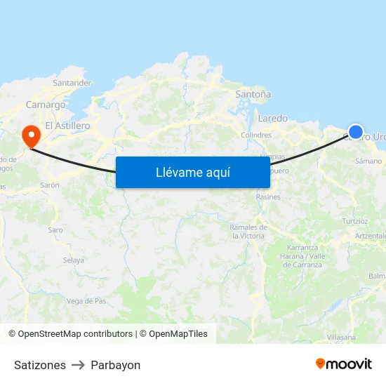 Satizones to Parbayon map