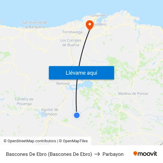 Bascones De Ebro (Bascones De Ebro) to Parbayon map