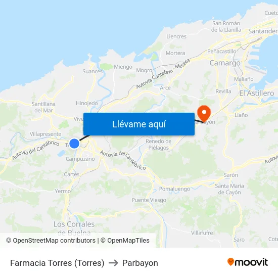 Farmacia Torres (Torres) to Parbayon map