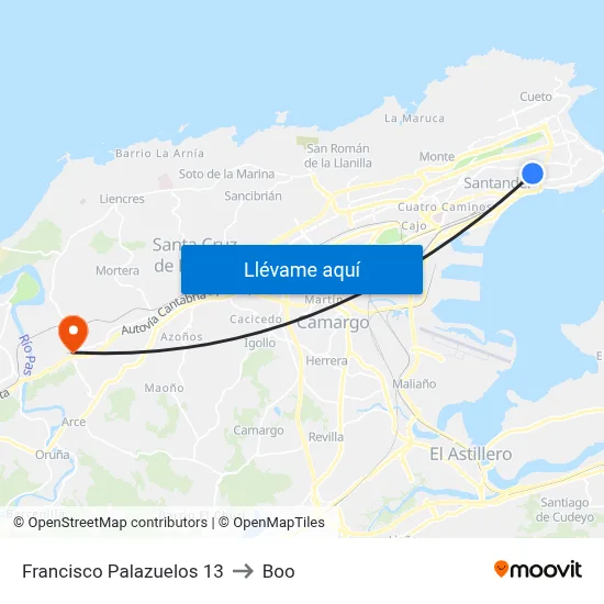 Francisco Palazuelos 13 to Boo map