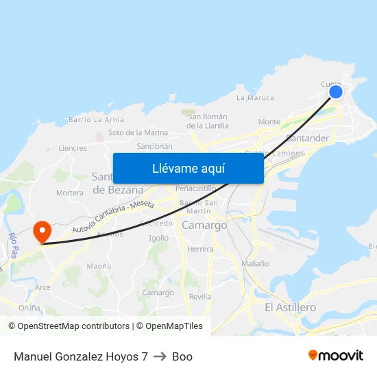 Manuel Gonzalez Hoyos 7 to Boo map