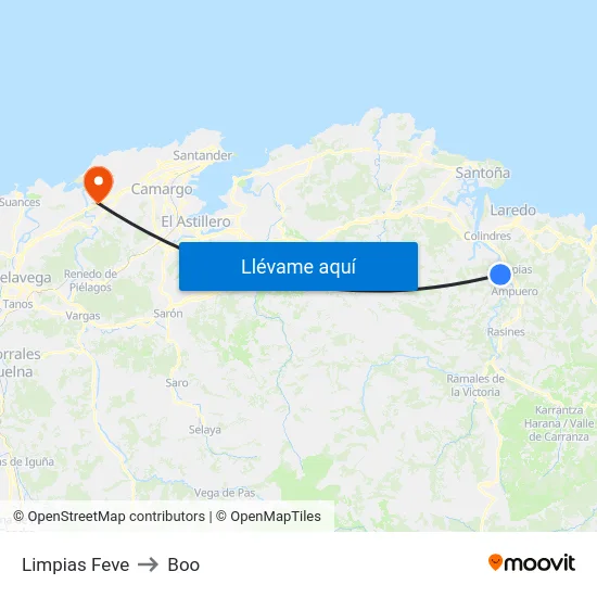 Limpias Feve to Boo map