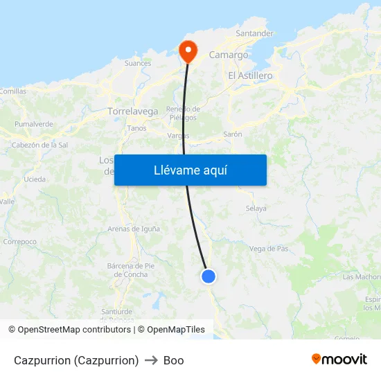 Cazpurrion (Cazpurrion) to Boo map