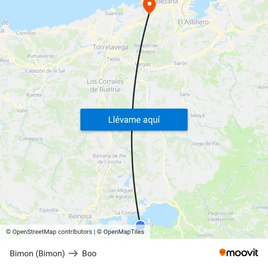 Bimon (Bimon) to Boo map