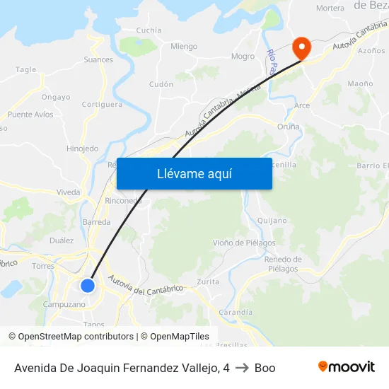 Avenida De Joaquin Fernandez Vallejo, 4 to Boo map