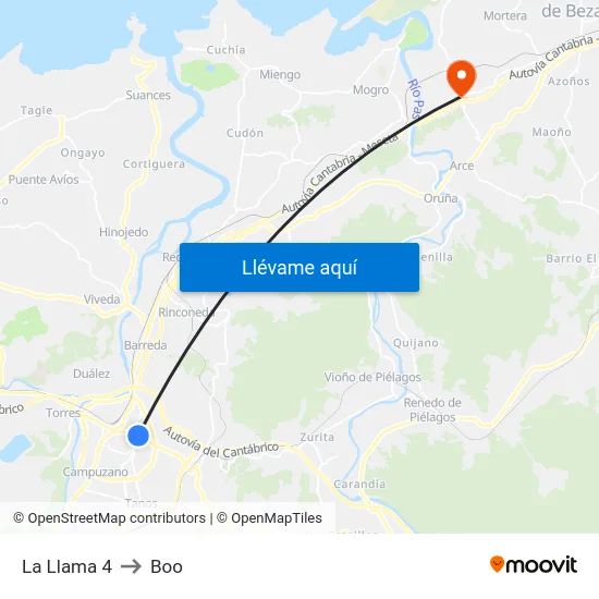 La Llama 4 to Boo map