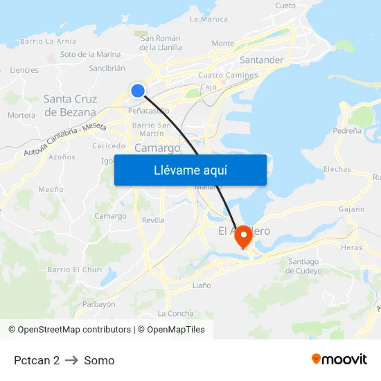 Pctcan 2 to Somo map