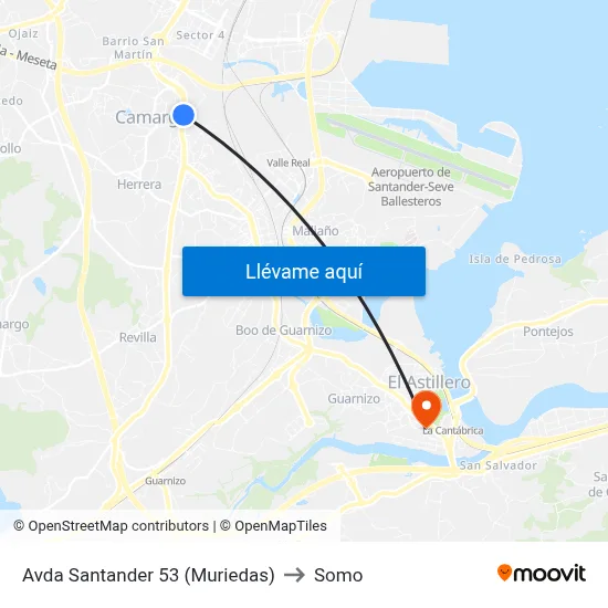 Avda Santander 53 (Muriedas) to Somo map