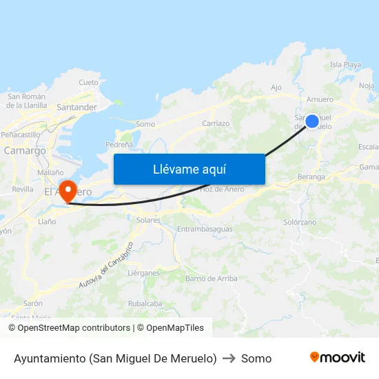 Ayuntamiento (San Miguel De Meruelo) to Somo map