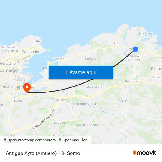 Antiguo Ayto (Arnuero) to Somo map