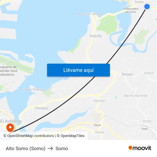 Alto Somo (Somo) to Somo map