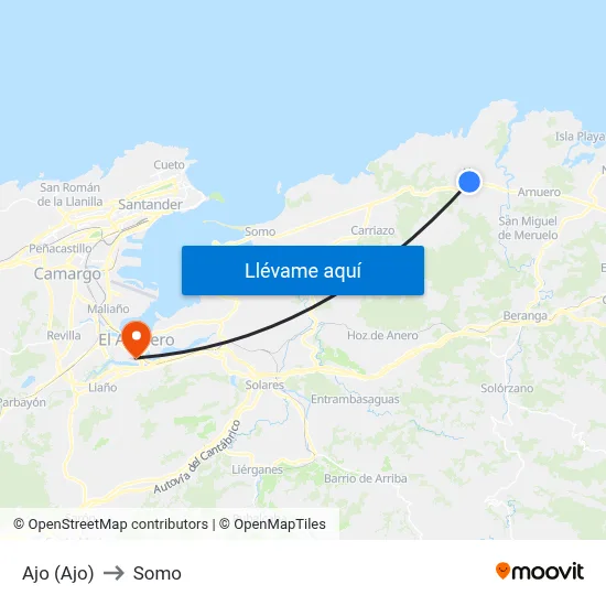 Ajo (Ajo) to Somo map