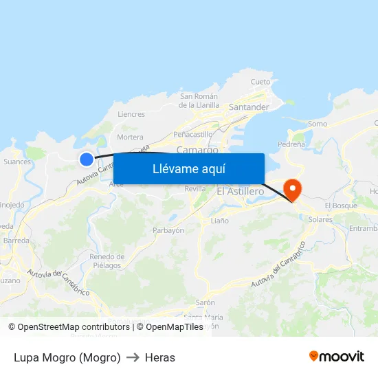 Lupa Mogro (Mogro) to Heras map
