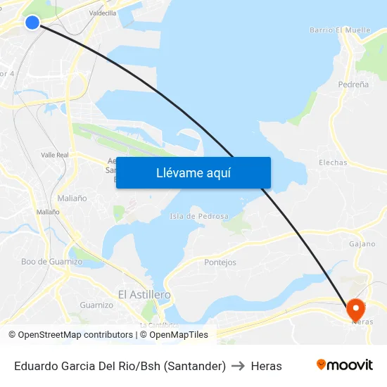 Eduardo Garcia Del Rio/Bsh (Santander) to Heras map
