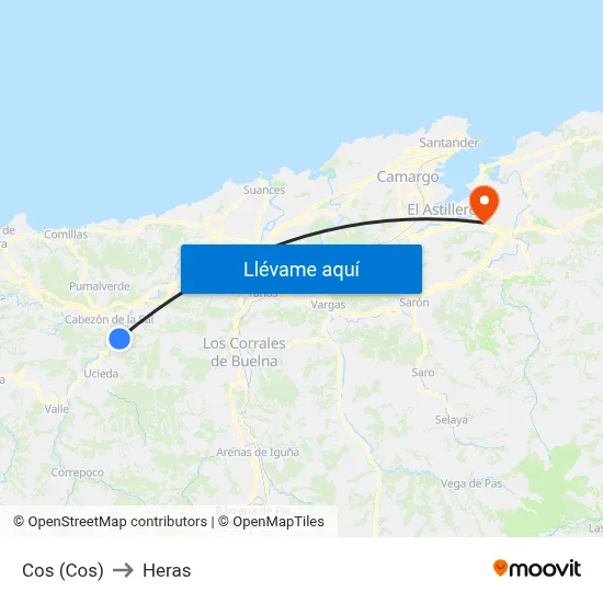 Cos (Cos) to Heras map