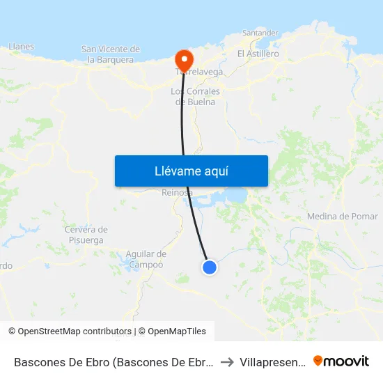 Bascones De Ebro (Bascones De Ebro) to Villapresente map