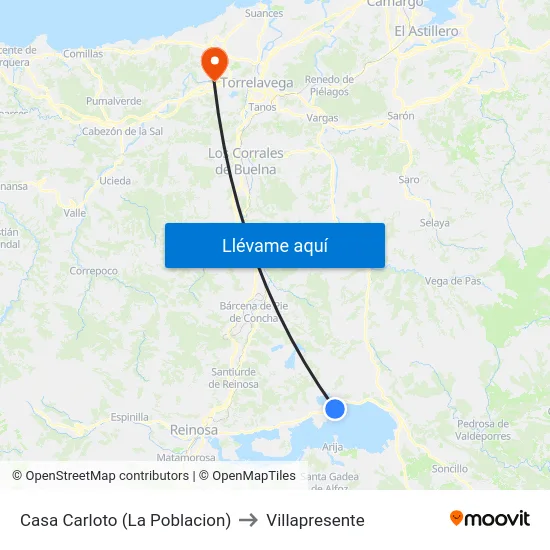 Casa Carloto (La Poblacion) to Villapresente map