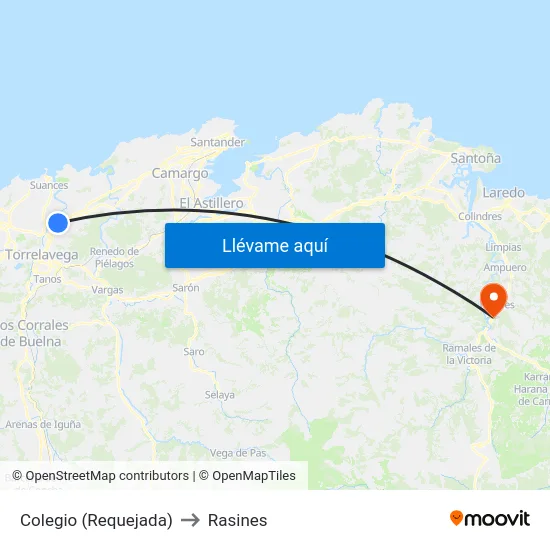 Colegio (Requejada) to Rasines map