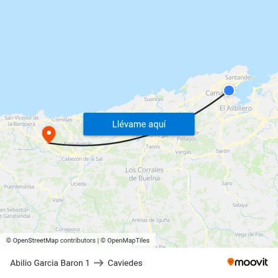 Abilio Garcia Baron 1 to Caviedes map