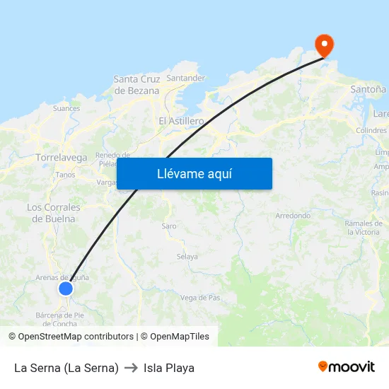 La Serna (La Serna) to Isla Playa map