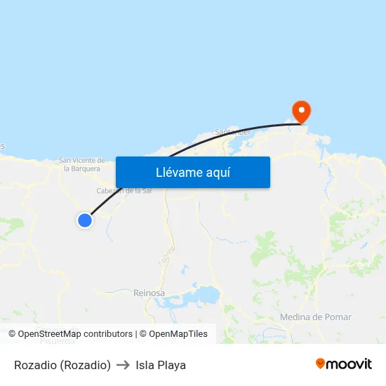 Rozadio (Rozadio) to Isla Playa map