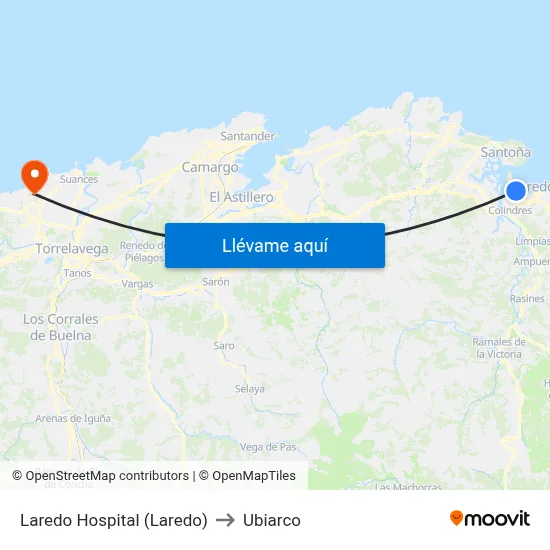 Laredo Hospital (Laredo) to Ubiarco map