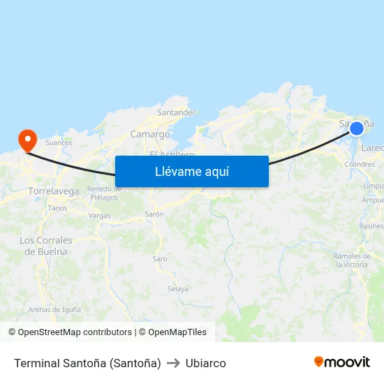 Terminal Santoña (Santoña) to Ubiarco map