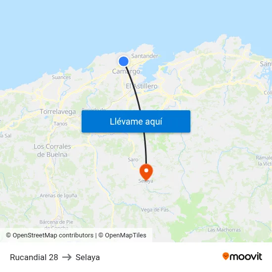 Rucandial 28 to Selaya map