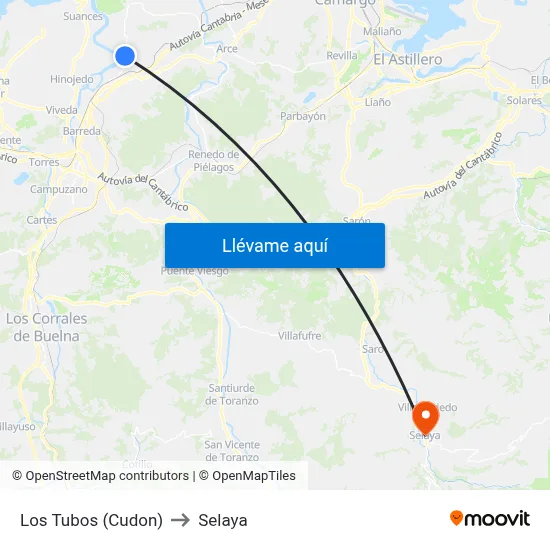 Los Tubos (Cudon) to Selaya map