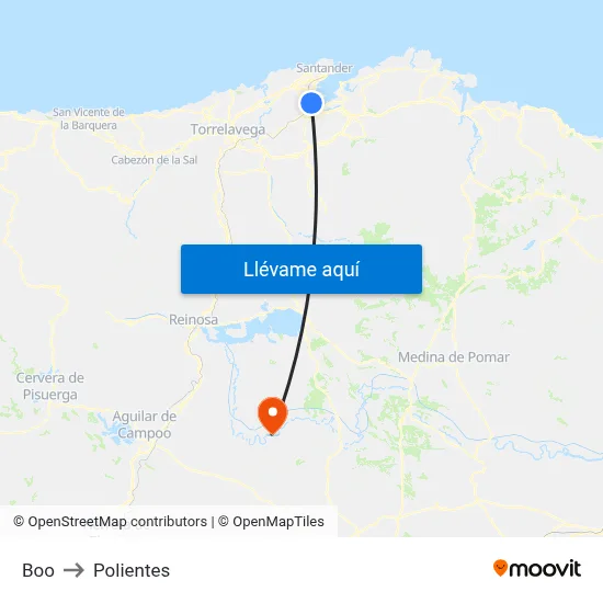 Boo to Polientes map