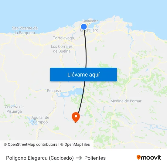 Poligono Elegarcu (Cacicedo) to Polientes map