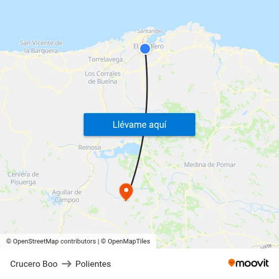 Crucero Boo to Polientes map
