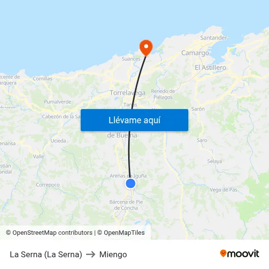 La Serna (La Serna) to Miengo map