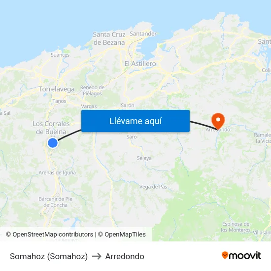Somahoz (Somahoz) to Arredondo map