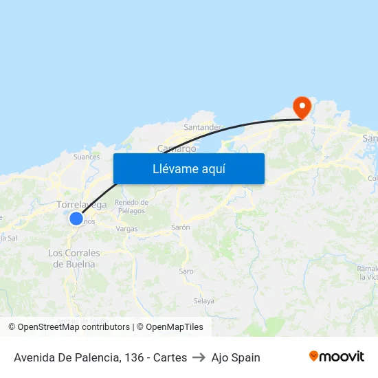 Avenida De Palencia, 136 - Cartes to Ajo Spain map