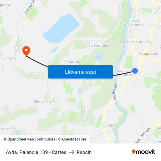 Avda. Palencia 139 - Cartes to Reocín map