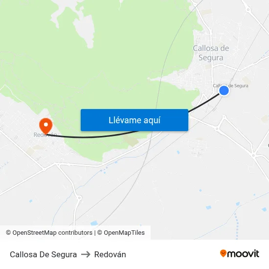 Callosa De Segura to Redován map