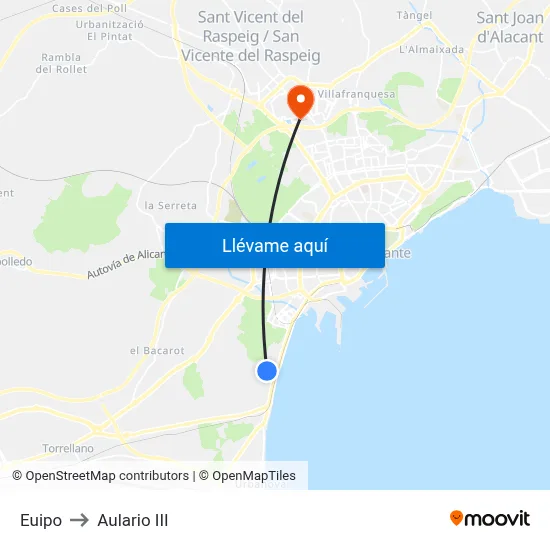 Euipo to Aulario III map