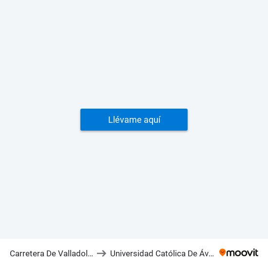 Carretera De Valladolid to Universidad Católica De Ávila map