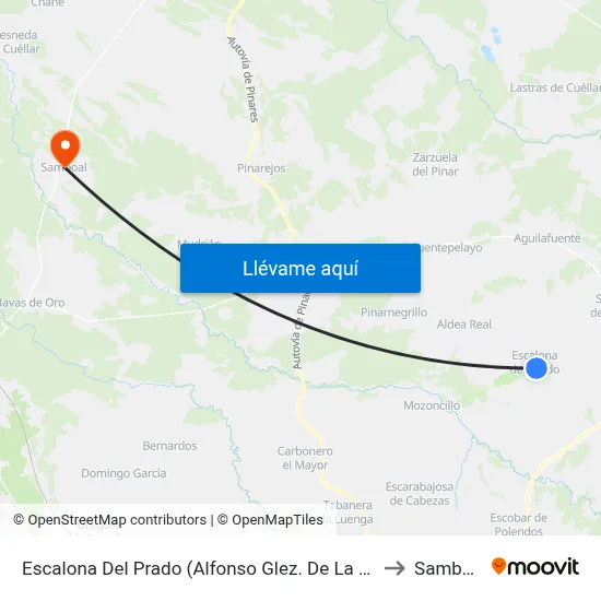 Escalona Del Prado (Alfonso Glez. De La Hoz) to Samboal map