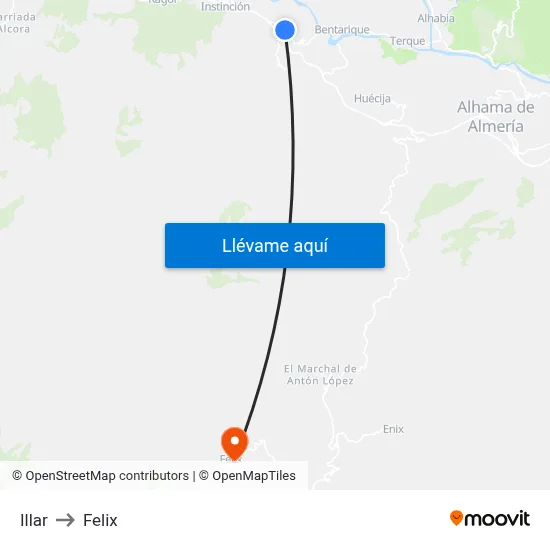 Illar to Felix map